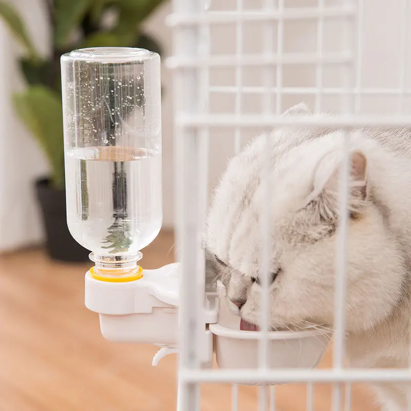 Cat Water Feeder, Pet Cage Suspended Water Dispenser, Hanging Automatic Small Animal Water Bottle Bowl for Cat and Small Dogs
Cat Water Feeder, Pet Cage Suspended Water Dispenser, Hanging Automatic Small Animal Water Bottle Bowl for Cat and Small Dogs