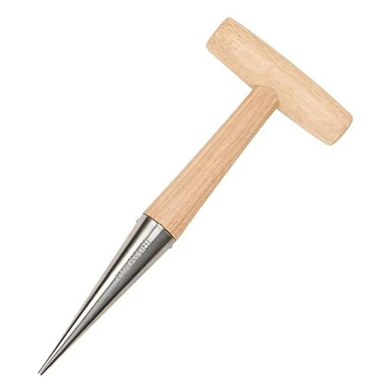 1 PCS Stainless Steel Sow Dibbler With Wood Handle Garden Hole Punch Dibbler Tool For Planting Seeds & Bulbs
1 PCS Stainless Steel Sow Dibbler With Wood Handle Garden Hole Punch Dibbler Tool For Planting Seeds & Bulbs