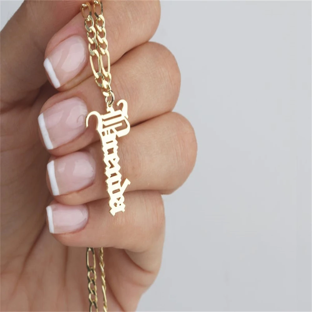 Old English Stainless Steel Personalized Customized Jewelry Necklace Female Friend Birthday Giftirthday Gift Customize
Old English Stainless Steel Personalized Customized Jewelry Necklace Female Friend Birthday Giftirthday Gift Customize
