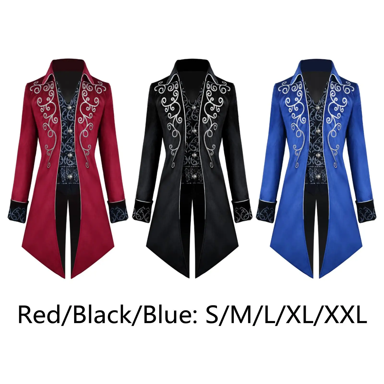 Male Female Medieval Tailcoat Victorian Steampunk Lapel Suit Long Coat Trench Coat Jacket Costume for Cosplay Wedding
Male Female Medieval Tailcoat Victorian Steampunk Lapel Suit Long Coat Trench Coat Jacket Costume for Cosplay Wedding