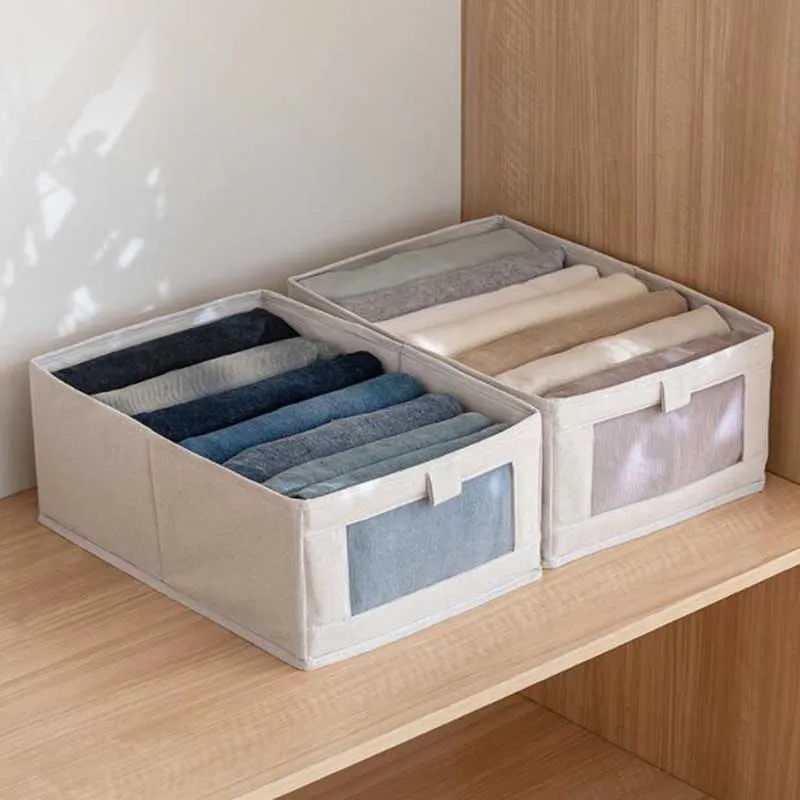 Compartmentalized Jeans Clothing Bedroom Storage Box for Books Toys Large-capacity Transparent Frame Pants Clothes Storage Box
Compartmentalized Jeans Clothing Bedroom Storage Box for Books Toys Large-capacity Transparent Frame Pants Clothes Storage Box