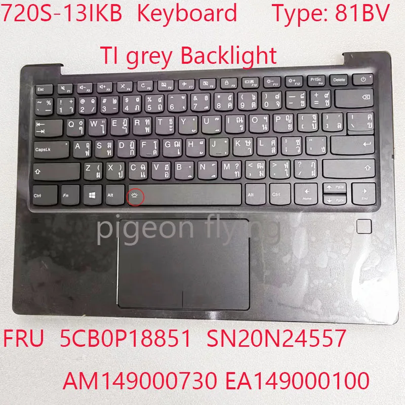 Клавиатура 720S-13IKB 5CB0P18851 SN20N24557 AM149000730 EA149000100 для ideapad 720S-13IKB 81BV TI, клавиатура с серой подсветкой, Новинка
Клавиатура 720S-13IKB 5CB0P18851 SN20N24557 AM149000730 EA149000100 для ideapad 720S-13IKB 81BV TI, клавиатура с серой подсветкой, Новинка