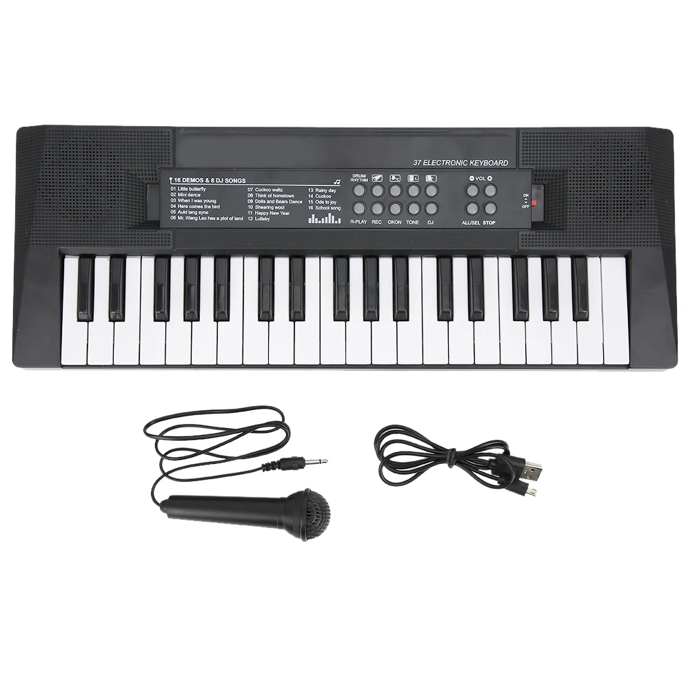 Electric Keyboard 37 Key Piano Children's Musical Instrument Toy Microphone Recording Function
Electric Keyboard 37 Key Piano Children's Musical Instrument Toy Microphone Recording Function