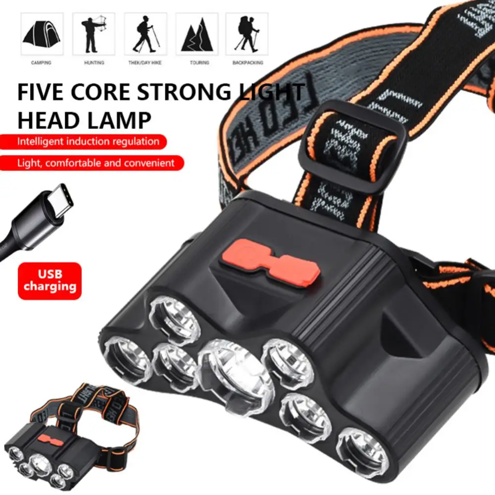1000Lumen LED Headlamp Sensor XHP90.2 Headlight with Built-in Battery Flashlight USB Rechargeable Head Lamp Torch Light Lantern
1000Lumen LED Headlamp Sensor XHP90.2 Headlight with Built-in Battery Flashlight USB Rechargeable Head Lamp Torch Light Lantern