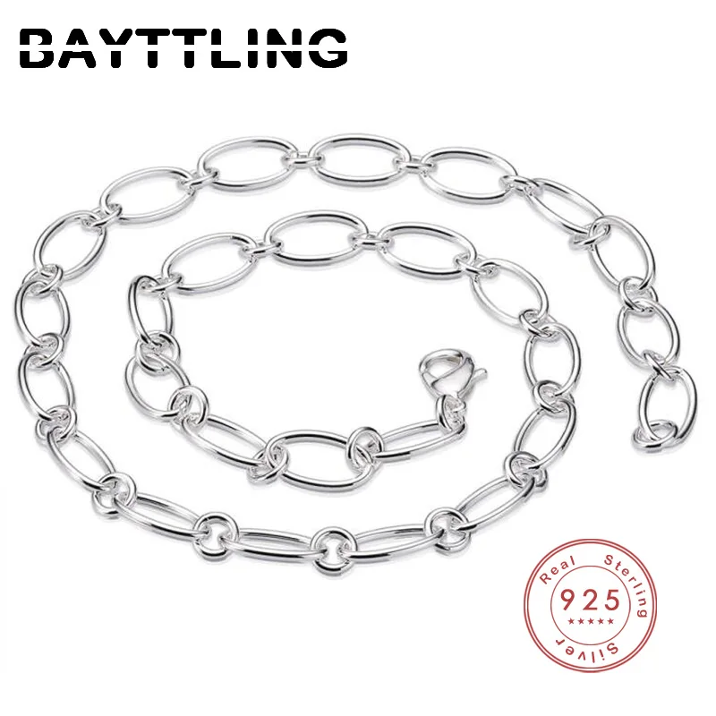 BAYTTLING Silver Color 18 inch Circle Chain Necklace For Women Men Fashion Wedding Gift Jewelry
BAYTTLING Silver Color 18 inch Circle Chain Necklace For Women Men Fashion Wedding Gift Jewelry