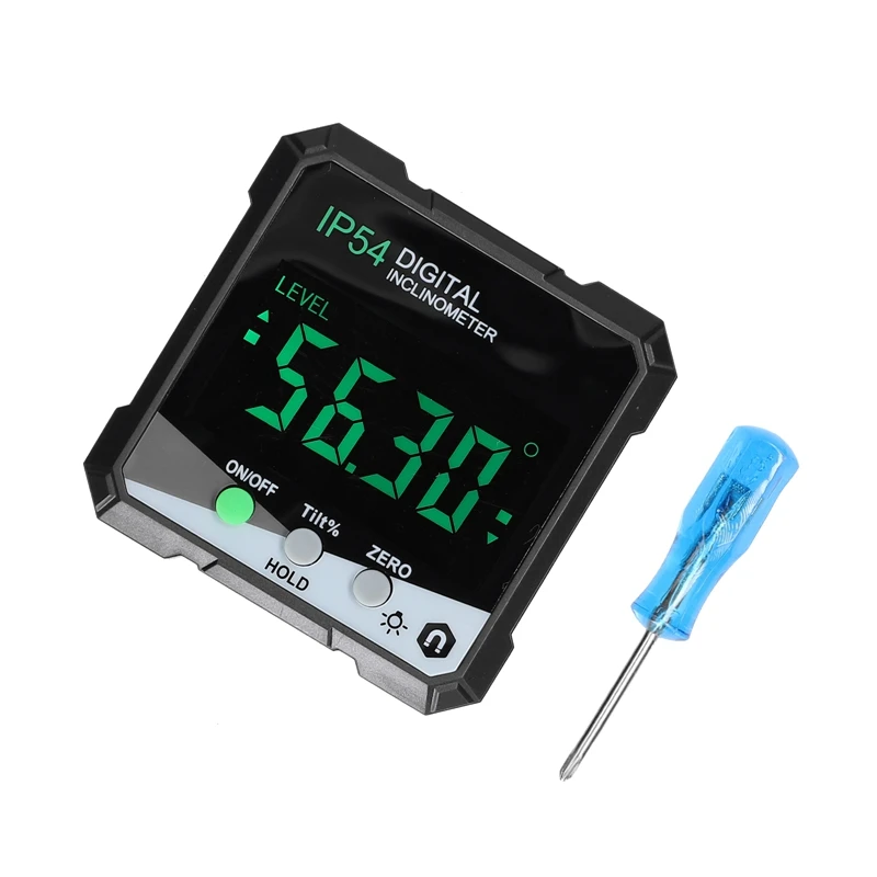 360 Degree Angle Protractor Portable Digital Inclinometer LCD Backlight Protractor Angle Ruler Tester Measuring Tools
360 Degree Angle Protractor Portable Digital Inclinometer LCD Backlight Protractor Angle Ruler Tester Measuring Tools