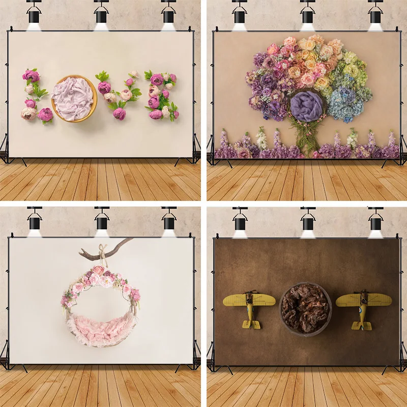 Neonatal Portrait Photography Background Flowers Swing Birthday Art Background Baby Photo Gallery Props BG-01 
Neonatal Portrait Photography Background Flowers Swing Birthday Art Background Baby Photo Gallery Props BG-01