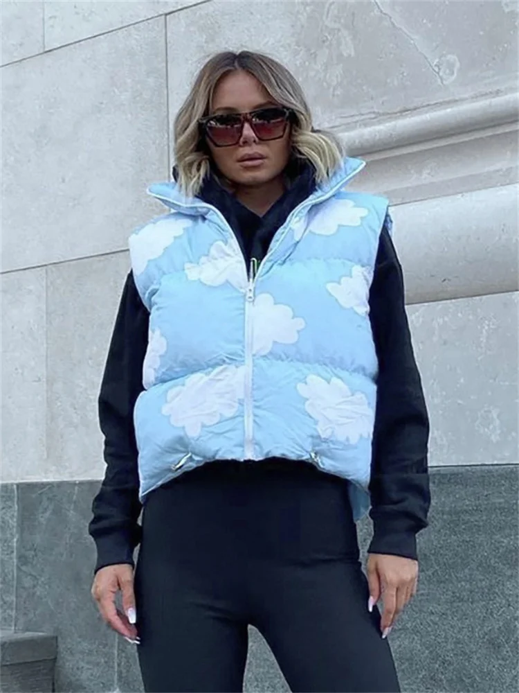 BiNii зимние свободные куртки для женщин 2022 без рукавов на молнии повседневные куртки модные Клубные синие вечерние бандажные куртки с принто... 
BiNii зимние свободные куртки для женщин 2022 без рукавов на молнии повседневные куртки модные Клубные синие вечерние бандажные куртки с принто...