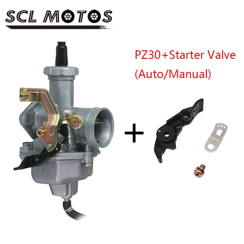 Карбюратор SCL Moto PZ30 с стартовым клапаном для карбюратора Keih Carb PZ30, ручной/автоматический запуск карбюратора
Карбюратор SCL Moto PZ30 с стартовым клапаном для карбюратора Keih Carb PZ30, ручной/автоматический запуск карбюратора