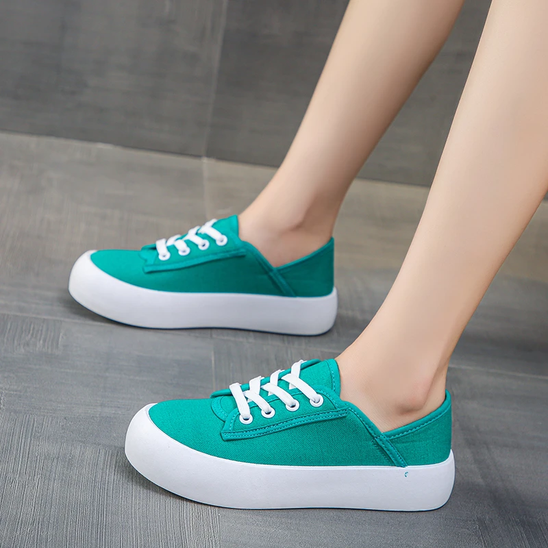Fashion Sports Shoes Zapatillas Mujer Women's Vulcanize Shoes Spring Autumn 2022 Canvas Women Lace-Up Casual Shoe Green Sneakers
Fashion Sports Shoes Zapatillas Mujer Women's Vulcanize Shoes Spring Autumn 2022 Canvas Women Lace-Up Casual Shoe Green Sneakers