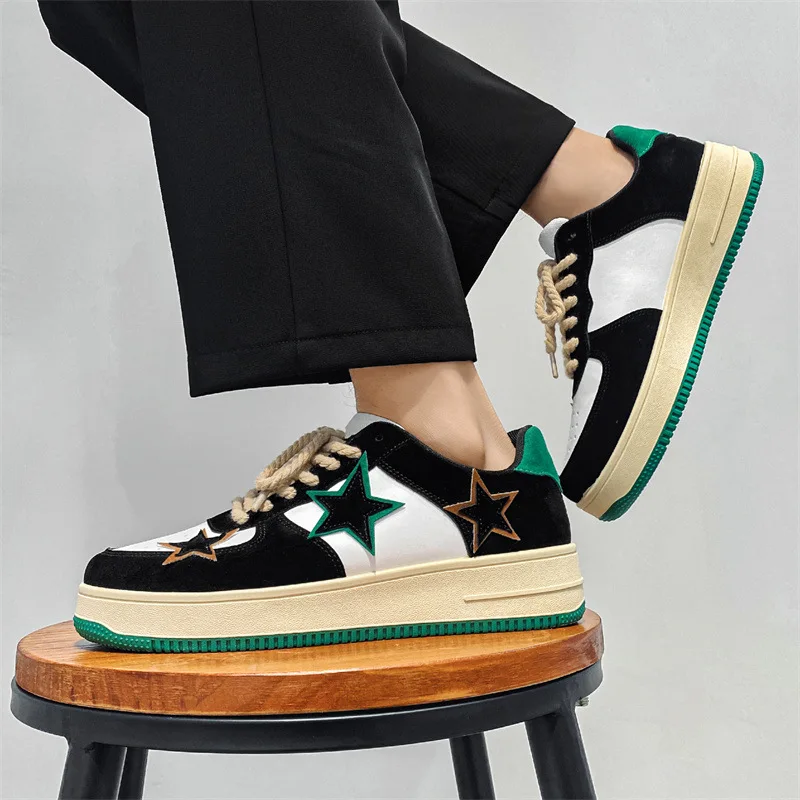 New Korean-Style Casual Vulcanized Shoes Fashion Soft Bottom Low-Top Mens Leather Shoes Youth Trend All-matchsneakers Hombre
New Korean-Style Casual Vulcanized Shoes Fashion Soft Bottom Low-Top Mens Leather Shoes Youth Trend All-matchsneakers Hombre
