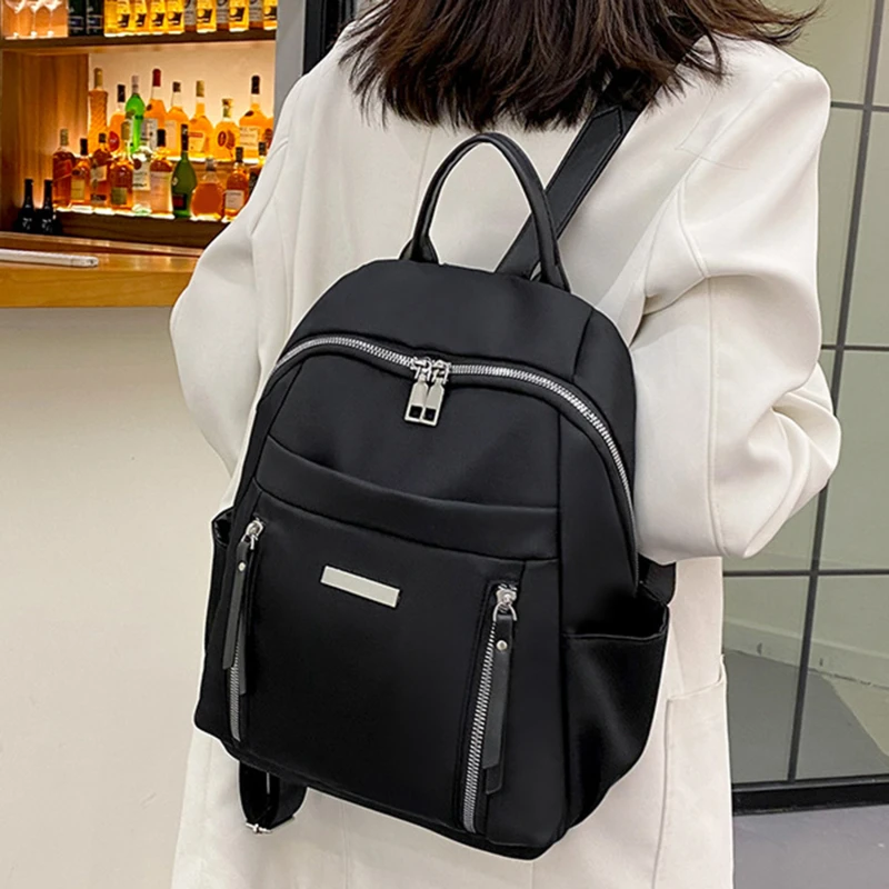 Waterproof Women's Backpack Oxford Cloth Teenager Rucksack Adjustable Travel Bag Zipper Pocket Lightweight Female Backpack
Waterproof Women's Backpack Oxford Cloth Teenager Rucksack Adjustable Travel Bag Zipper Pocket Lightweight Female Backpack