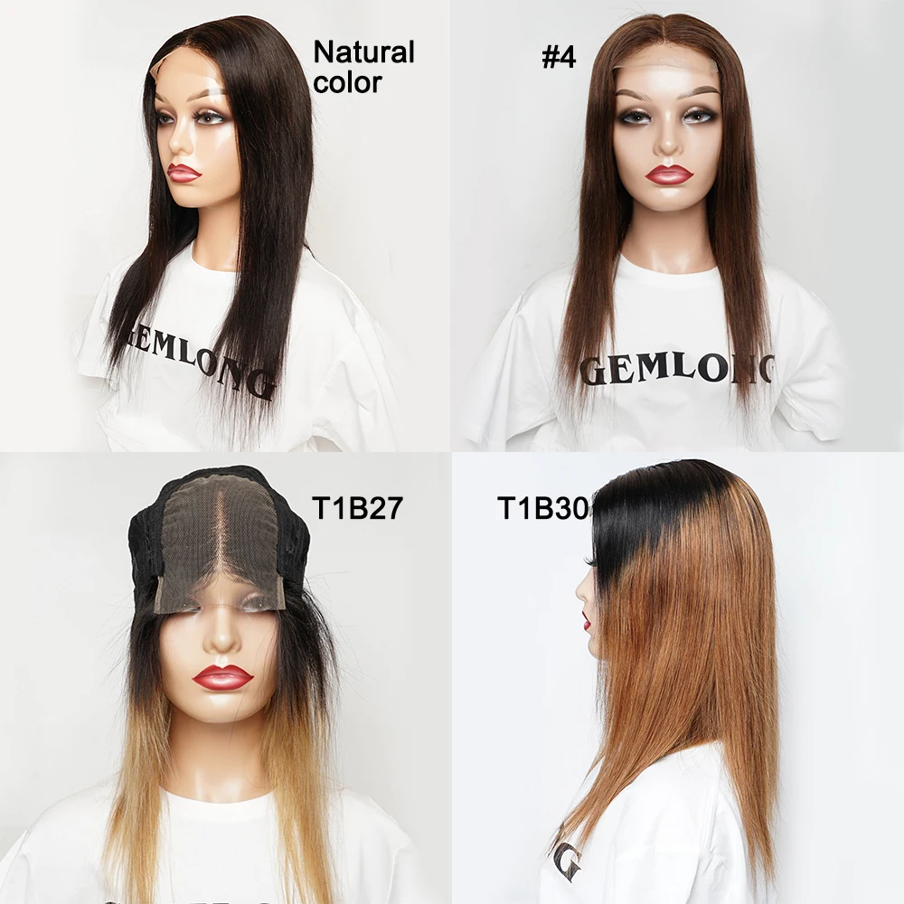4x4 Lace Closure Wigs Black #2 #4 1B30 1B27 Straight 18inch Brazilian Human Hair Wig 150% Density Remy Hair For Women Testa
4x4 Lace Closure Wigs Black #2 #4 1B30 1B27 Straight 18inch Brazilian Human Hair Wig 150% Density Remy Hair For Women Testa