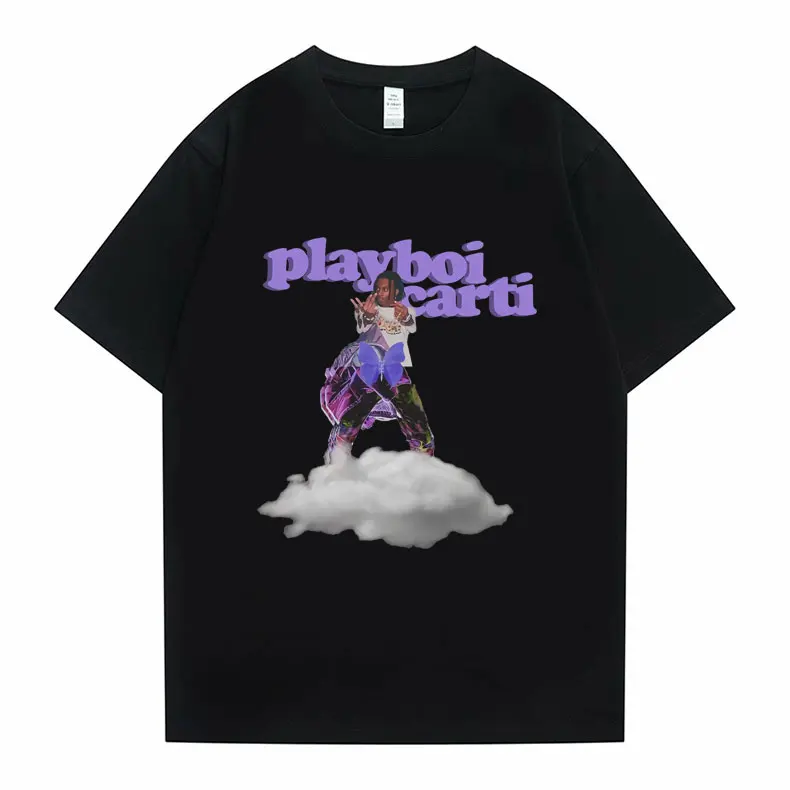 

Awesome Men Playboi Carti Hip Hop Trend T Shirt Tupac 2pac Rap Short Sleeve Tshirt Hipster Print T-Shirt Regular Men Women Tees