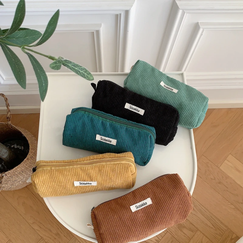 Korean Corduroy Cosmetic Bag Small Makeup Pouch Lady Portable Travel Toiletry Bag Necesserie Organizer Student Cute Pencil Case
Korean Corduroy Cosmetic Bag Small Makeup Pouch Lady Portable Travel Toiletry Bag Necesserie Organizer Student Cute Pencil Case