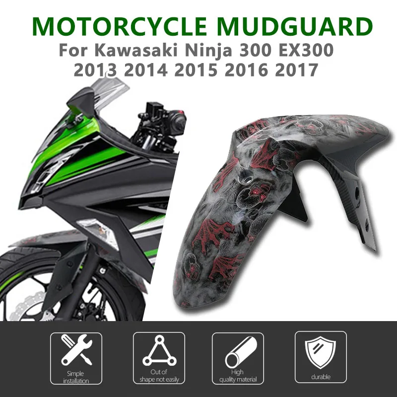 Переднее крыло мотоцикла для KAWASAKI NINJA Ninja 300 EX300 2013 2014 2015 - 2017 из АБС-углеродного волокна цветная головка черепа брызговик
Переднее крыло мотоцикла для KAWASAKI NINJA Ninja 300 EX300 2013 2014 2015 - 2017 из АБС-углеродного волокна цветная головка черепа брызговик