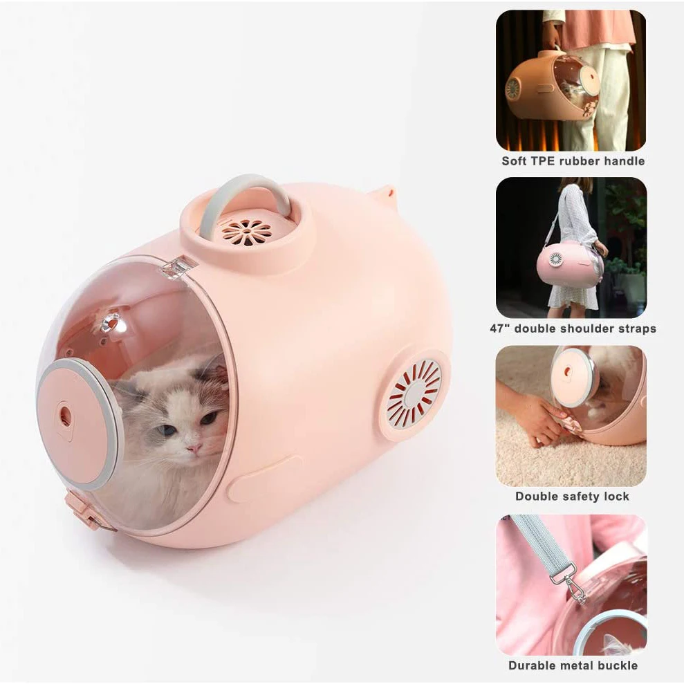 Cat Backpack Pet Carrier Portable Astronaut Bag Puppy Capsule Travel Double Door Small Animal Breathable Carrier Cat Transport
Cat Backpack Pet Carrier Portable Astronaut Bag Puppy Capsule Travel Double Door Small Animal Breathable Carrier Cat Transport