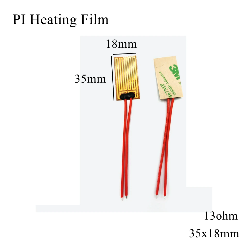 35x18mm 5V 12V 24V 110V 220V PI Heating Film Polyimide Adhesive Electric Heater Plate Panel Pad Mat Fuel Foil Oil Engine Tank
35x18mm 5V 12V 24V 110V 220V PI Heating Film Polyimide Adhesive Electric Heater Plate Panel Pad Mat Fuel Foil Oil Engine Tank