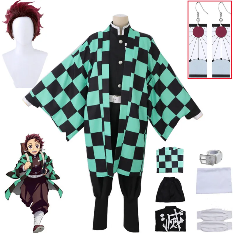 Костюм для косплея Tanjirou Kamado Kimetsu no Yaiba из аниме «рассекающий демонов», мужское кимоно, униформа Disfraz, одежда для хэллоуивечерние
Костюм для косплея Tanjirou Kamado Kimetsu no Yaiba из аниме «рассекающий демонов», мужское кимоно, униформа Disfraz, одежда для хэллоуивечерние