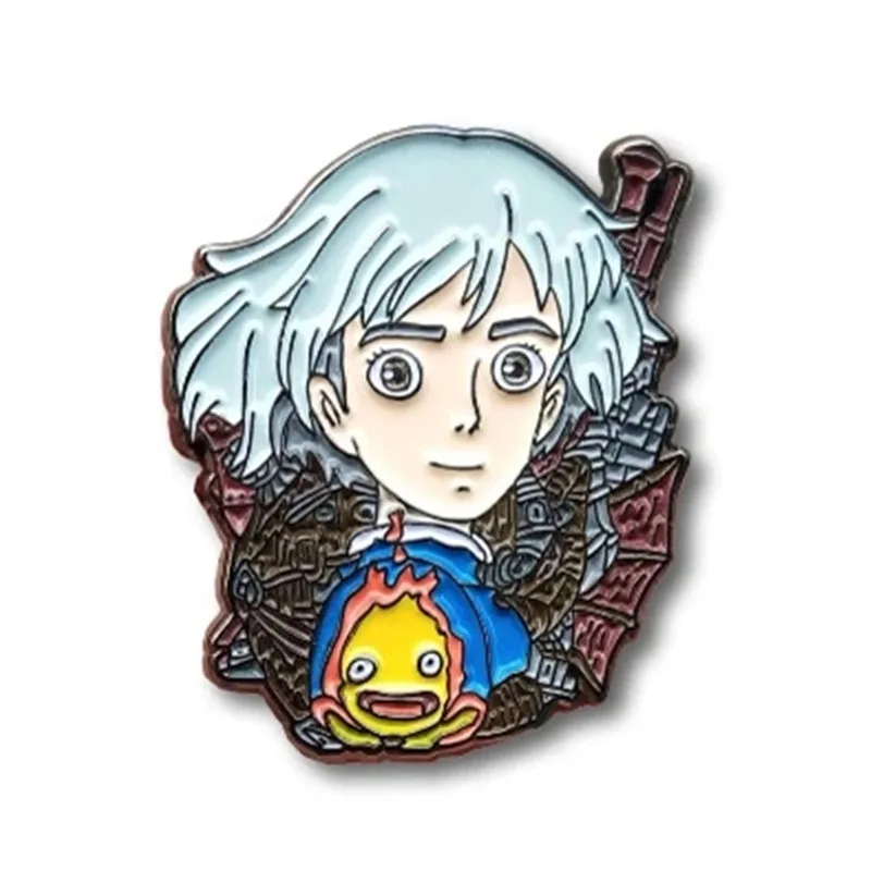 Sophie and Calcifer Brooch Metal Badge Lapel Pin Jacket Jeans Fashion Jewelry Accessories Gift
Sophie and Calcifer Brooch Metal Badge Lapel Pin Jacket Jeans Fashion Jewelry Accessories Gift