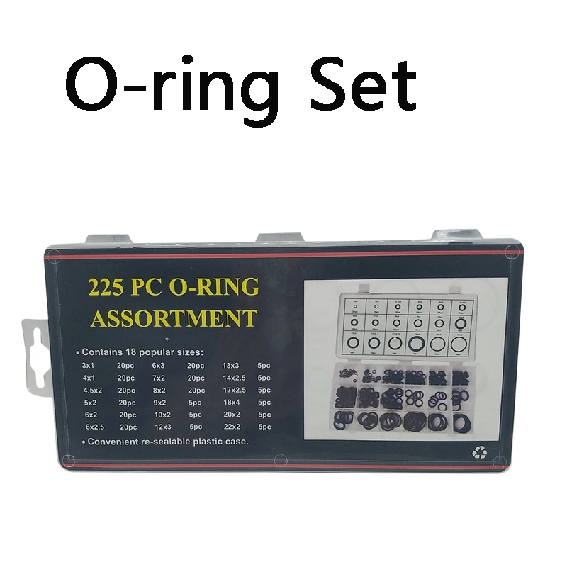 225Pieces O Ring Set Nitrile Rubber CS 1/2/2.5/3mm Black Sealing Ring O-ring High Temperature/Corrosion/Pressure Resistant
225Pieces O Ring Set Nitrile Rubber CS 1/2/2.5/3mm Black Sealing Ring O-ring High Temperature/Corrosion/Pressure Resistant