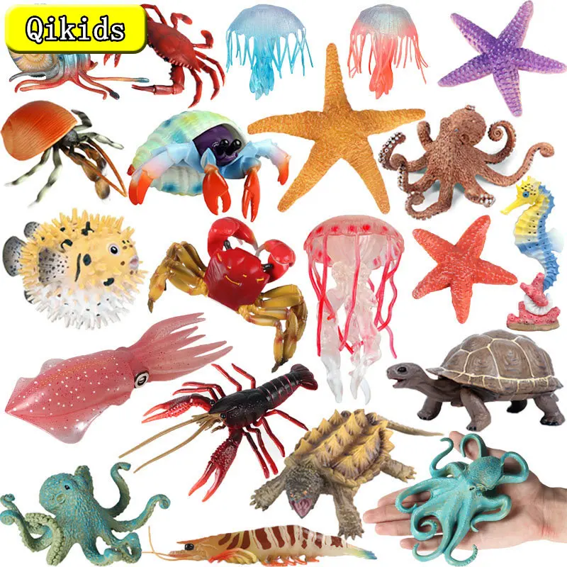Коллекция 2022 года, модели животных, экшн-краб-лобстер, медузы, черепаха, осьминог, ракушки, фигурки, игрушки для детей, подарок 
Коллекция 2022 года, модели животных, экшн-краб-лобстер, медузы, черепаха, осьминог, ракушки, фигурки, игрушки для детей, подарок