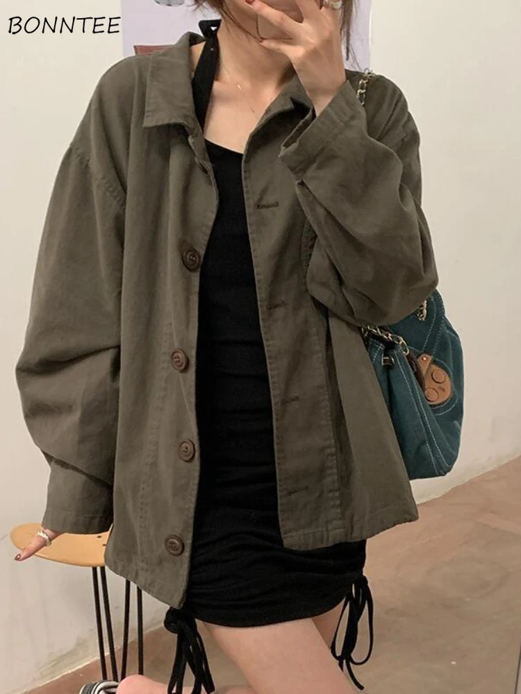 Basic Jackets Women Casual Simple Solid Loose Spring Ins College Students All-match Daily Popular Leisure Young Ladies Hot Sale
Basic Jackets Women Casual Simple Solid Loose Spring Ins College Students All-match Daily Popular Leisure Young Ladies Hot Sale