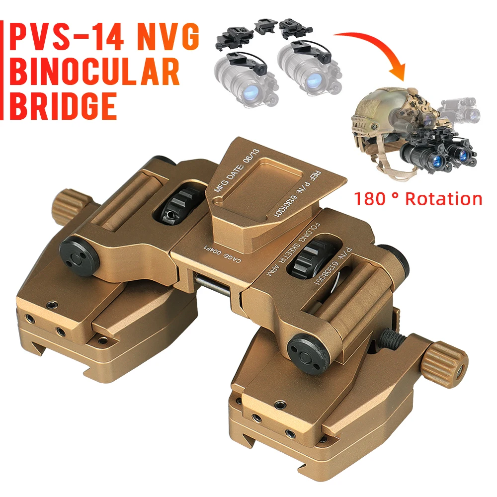 PVS-14 Binocular Bridge Adapter holder Tactical Night Vision Mount Adapter GZ24-0231
PVS-14 Binocular Bridge Adapter holder Tactical Night Vision Mount Adapter GZ24-0231