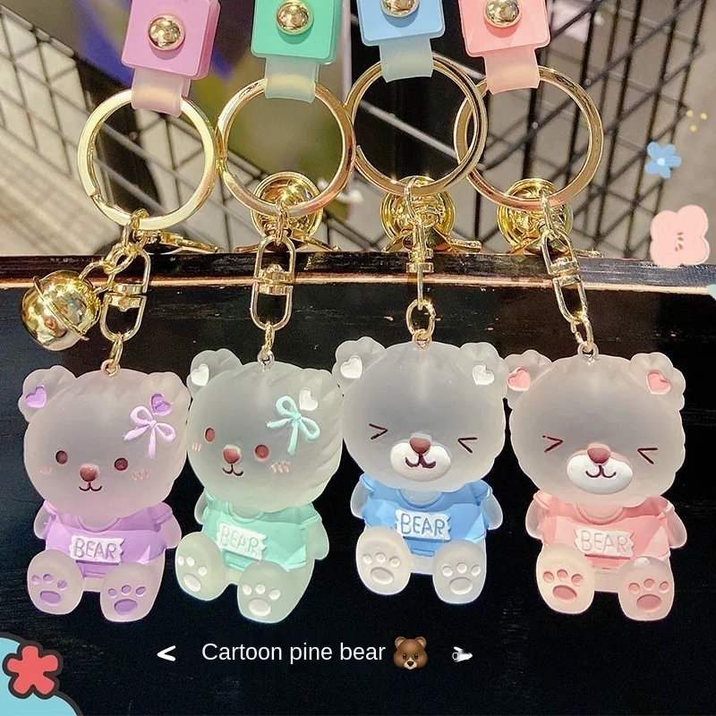Transparent crystal easy bear keychain, girl bag hanging chain, student school bag cartoon pendant, wholesale factory
Transparent crystal easy bear keychain, girl bag hanging chain, student school bag cartoon pendant, wholesale factory