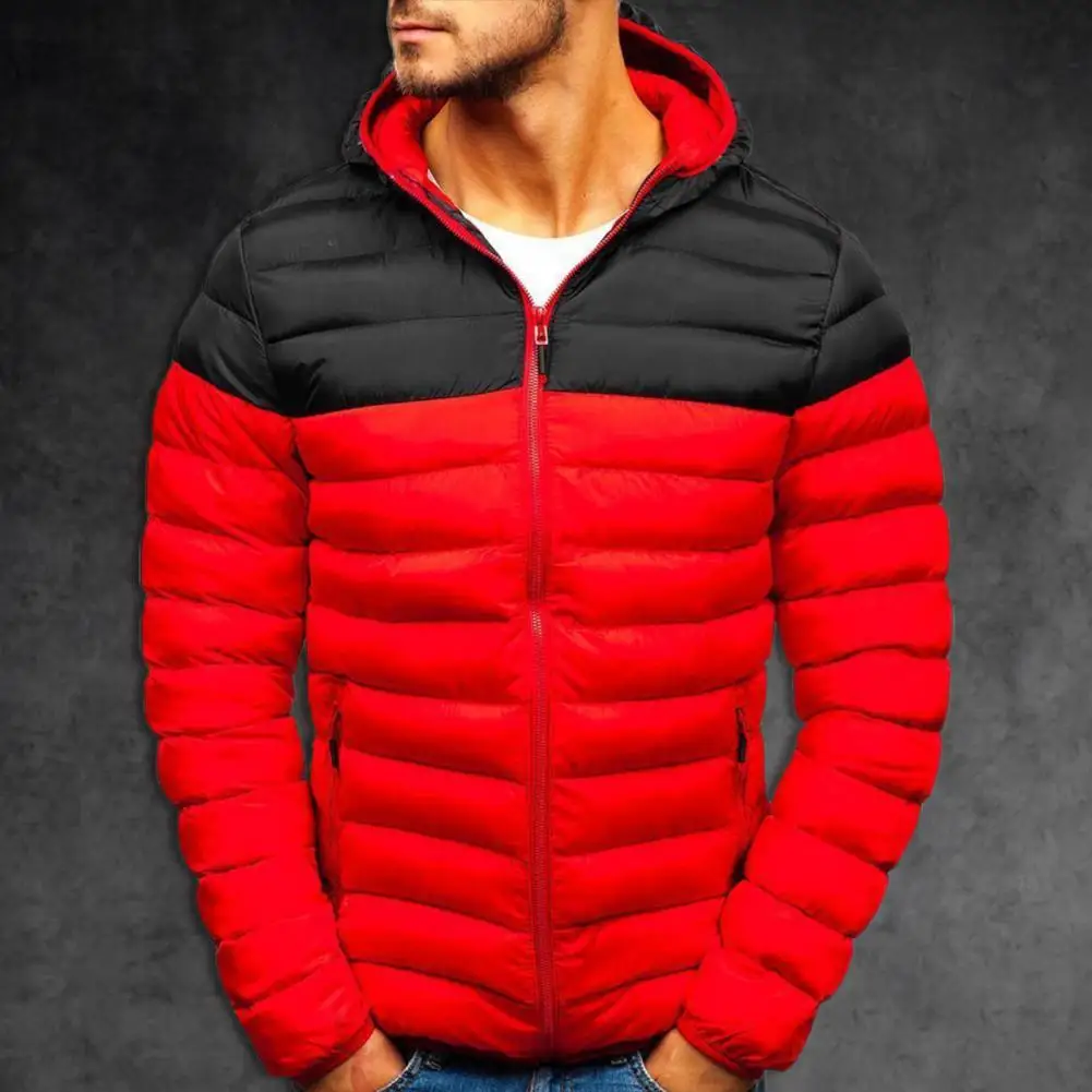 Stylish Men Coat Thicken Ribbed Cuff Fluffy Filling Jacket Color Block Super Soft Thermal Jacket for Outdoor
Stylish Men Coat Thicken Ribbed Cuff Fluffy Filling Jacket Color Block Super Soft Thermal Jacket for Outdoor