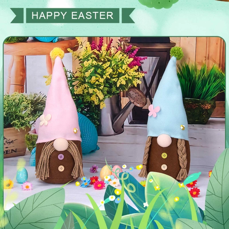 Spring Easter Gnome Holiday Decoration Handmade Swedish Tomte Bee Flower Plush Gnomes Tabletop Santa Figurines Ornaments Home D
Spring Easter Gnome Holiday Decoration Handmade Swedish Tomte Bee Flower Plush Gnomes Tabletop Santa Figurines Ornaments Home D