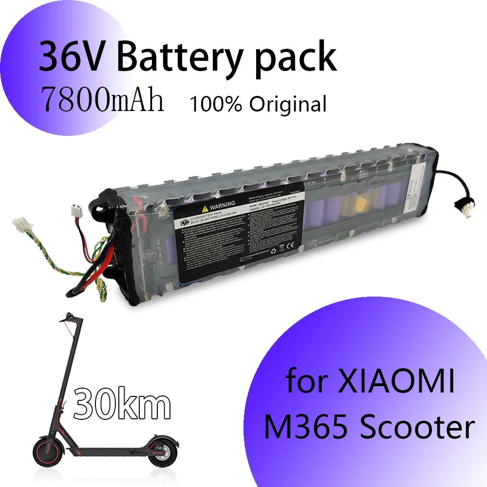 100% Original 36V 7800 MAh Xiaomi M356 Special Battery Pack 36V Battery Pack 7800 Mah Installation 60KM + Media Adjustment Tool 
100% Original 36V 7800 MAh Xiaomi M356 Special Battery Pack 36V Battery Pack 7800 Mah Installation 60KM + Media Adjustment Tool