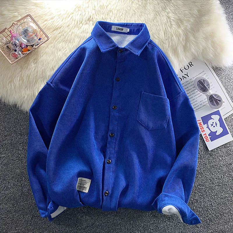 Corduroy Shirt Men's Long-Sleeved Spring and Autumn Bottoming Shirt High-Grade Jacket 
Corduroy Shirt Men's Long-Sleeved Spring and Autumn Bottoming Shirt High-Grade Jacket