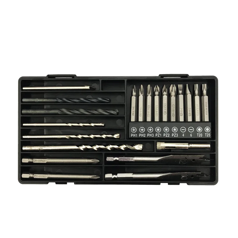 Electric Tool Matching Drill Screwdriver Bits Tile Drill Woodworking Hole Combination Set Toolbox
Electric Tool Matching Drill Screwdriver Bits Tile Drill Woodworking Hole Combination Set Toolbox