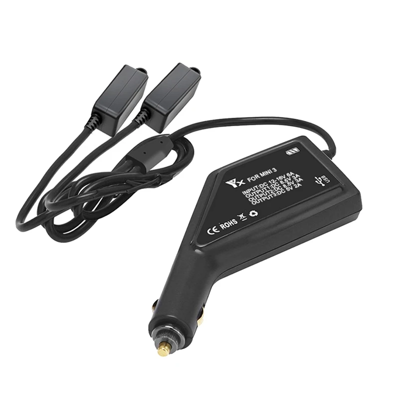 YX 3 In1 Battery Charger For Mini 3 Pro Fast Charging USB Double Car Charger Adapter RC Controller Accessories
YX 3 In1 Battery Charger For Mini 3 Pro Fast Charging USB Double Car Charger Adapter RC Controller Accessories