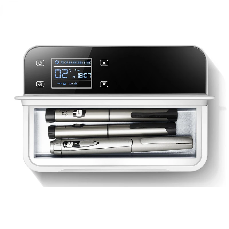 Portable Insulin Refrigerator Insulin Cooler for Insulin Serum Interferon Capsule Medicine Ice Box,10200mAh Battery, 260 ML 
Portable Insulin Refrigerator Insulin Cooler for Insulin Serum Interferon Capsule Medicine Ice Box,10200mAh Battery, 260 ML