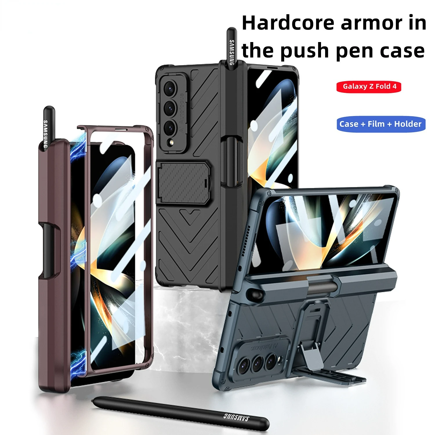 Матовый Магнитный складной чехол для Samsung Galaxy Z, Складной футляр для ручек с закаленной пленкой и подставкой, ударопрочный чехол
Матовый Магнитный складной чехол для Samsung Galaxy Z, Складной футляр для ручек с закаленной пленкой и подставкой, ударопрочный чехол
