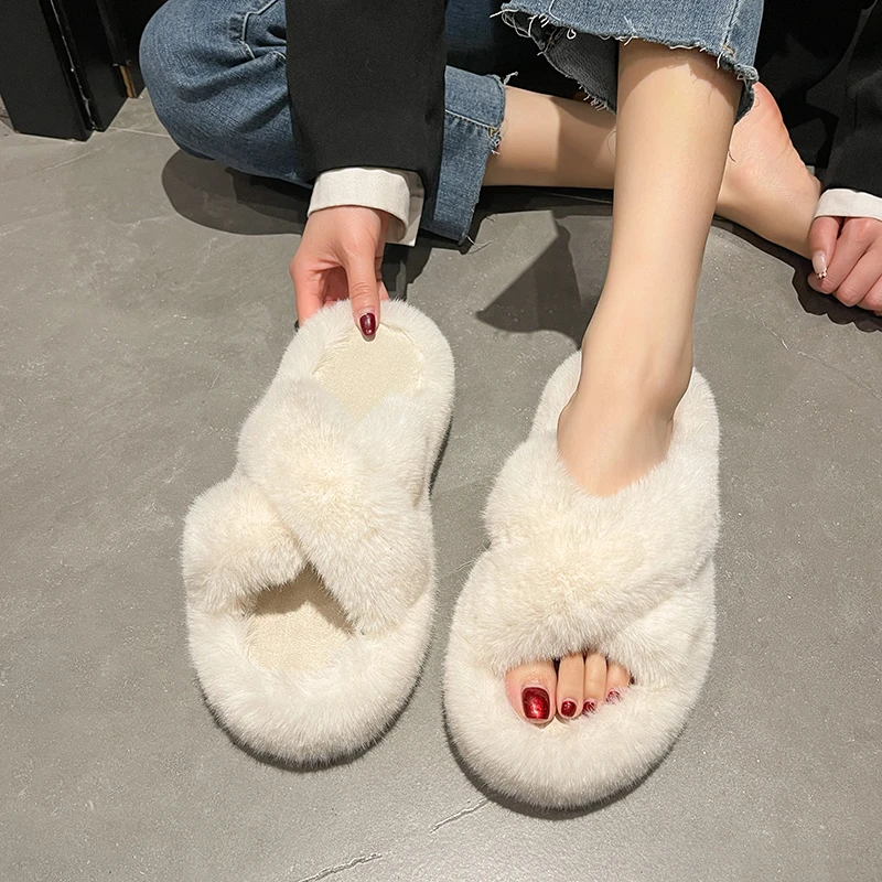 House Slippers Platform Female Shoes Winter Footwear Fur Flip Flops Flock Luxury Slides Low 2022 Plush Flat Designer Basic Rubbe
House Slippers Platform Female Shoes Winter Footwear Fur Flip Flops Flock Luxury Slides Low 2022 Plush Flat Designer Basic Rubbe