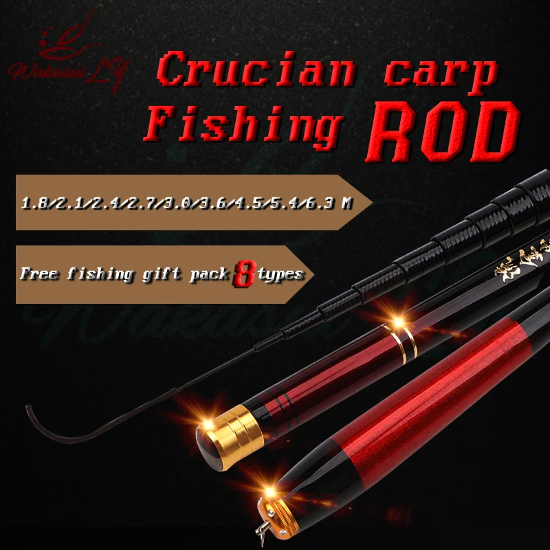 Winter Crucian Carp Fishing Rod Carbon Fishing Rod 1.8M-6.3M Is Suitable For Beginners To Give 8 Gift Bags Directly For Fishing
Winter Crucian Carp Fishing Rod Carbon Fishing Rod 1.8M-6.3M Is Suitable For Beginners To Give 8 Gift Bags Directly For Fishing
