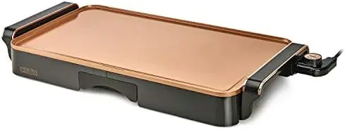 Griddle TI с эритропокрытием, крутые ручки и выдвижной капельный поднос-внутренний гриль для завтрака, яиц, оладий
Griddle TI с эритропокрытием, крутые ручки и выдвижной капельный поднос-внутренний гриль для завтрака, яиц, оладий