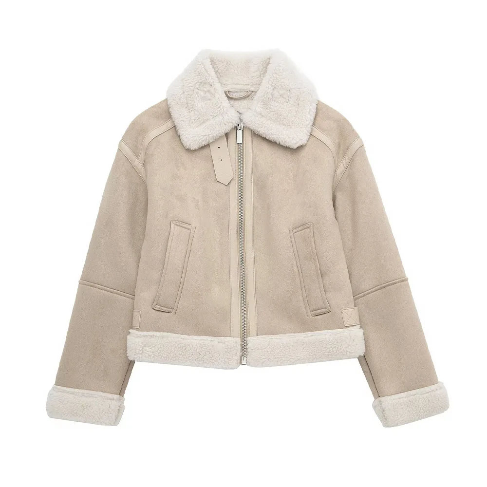 PB&ZA Women 2022 Winter Fashion Double-sided Brief Jacket Coat Vintage Long Sleeve Female Outerwear
PB&ZA Women 2022 Winter Fashion Double-sided Brief Jacket Coat Vintage Long Sleeve Female Outerwear