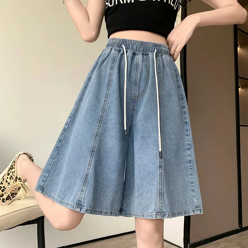2023 Casual Five point Denim Shorts Women's Clothing Spring Summer Wide Legs Shorts Oversized Loose High Waist Slim Shorts BC281
2023 Casual Five point Denim Shorts Women's Clothing Spring Summer Wide Legs Shorts Oversized Loose High Waist Slim Shorts BC281