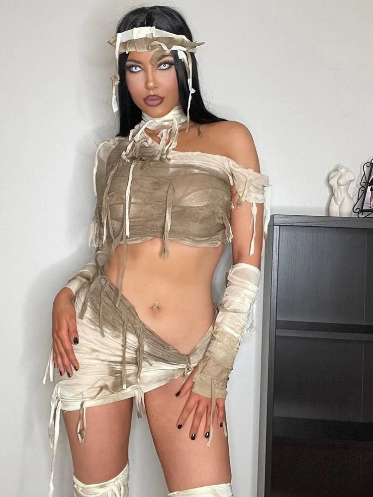 Halloween Two Piece Skirt Sets for Women Color Block One Shoulder Slim Fit Crop Tops and Tassel Patchwork Sheath Short Skits Y2k
Halloween Two Piece Skirt Sets for Women Color Block One Shoulder Slim Fit Crop Tops and Tassel Patchwork Sheath Short Skits Y2k