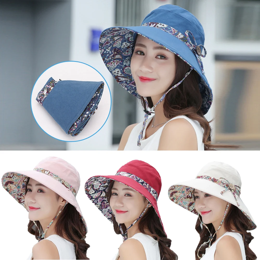 Summer Women Ladies Summer Wide Brim Foldable Sun Hat Anti-Uv Beach Visor Caps Foldable Floral Women Reversible Sun Hat
Summer Women Ladies Summer Wide Brim Foldable Sun Hat Anti-Uv Beach Visor Caps Foldable Floral Women Reversible Sun Hat