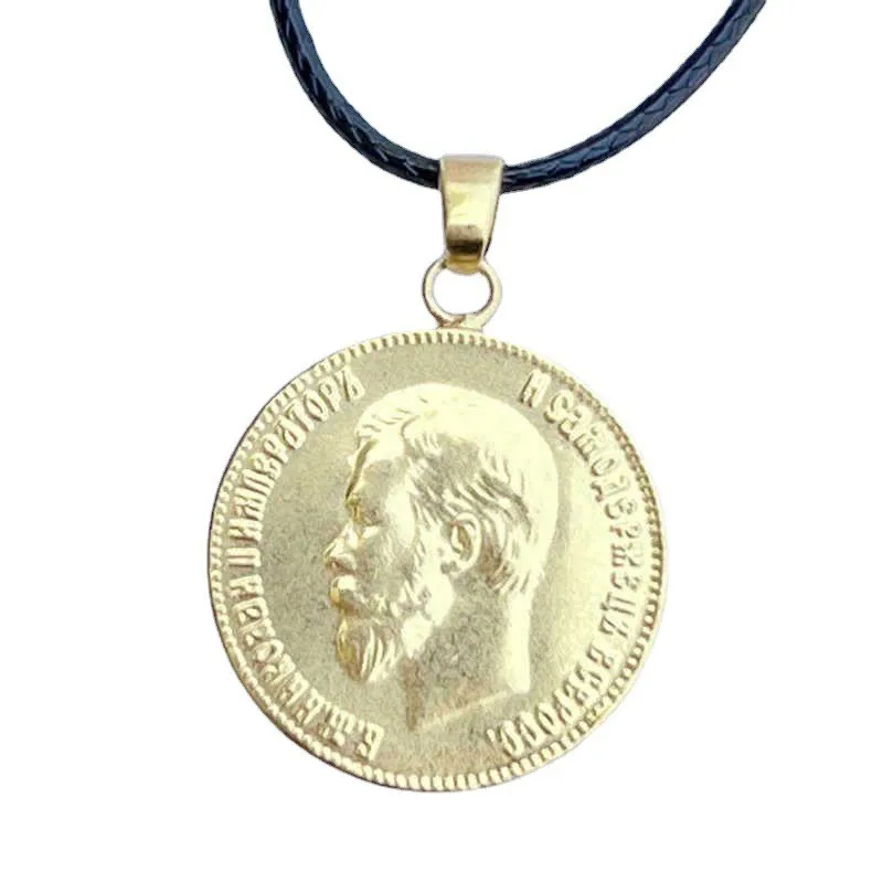 Russia Gold Coin Pendant Necklace for Women Girls Worship Celebrity Medal Jewelry Gift
Russia Gold Coin Pendant Necklace for Women Girls Worship Celebrity Medal Jewelry Gift