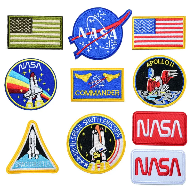 Planet Astronaut Embroidery Patches Rainbow Space Shuttle Adhesive Clothes Stickers Apollo Plan UFO Ironing Sewing Badge Decor
Planet Astronaut Embroidery Patches Rainbow Space Shuttle Adhesive Clothes Stickers Apollo Plan UFO Ironing Sewing Badge Decor