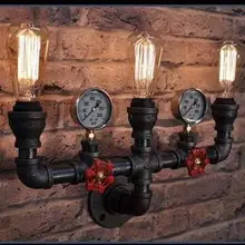 Modern Lighting Nordic Retro Industrial Water Pipe Wall Lamp Hall Bar Cafe Home Decoration Bed Head Creative Water Wall Lamps