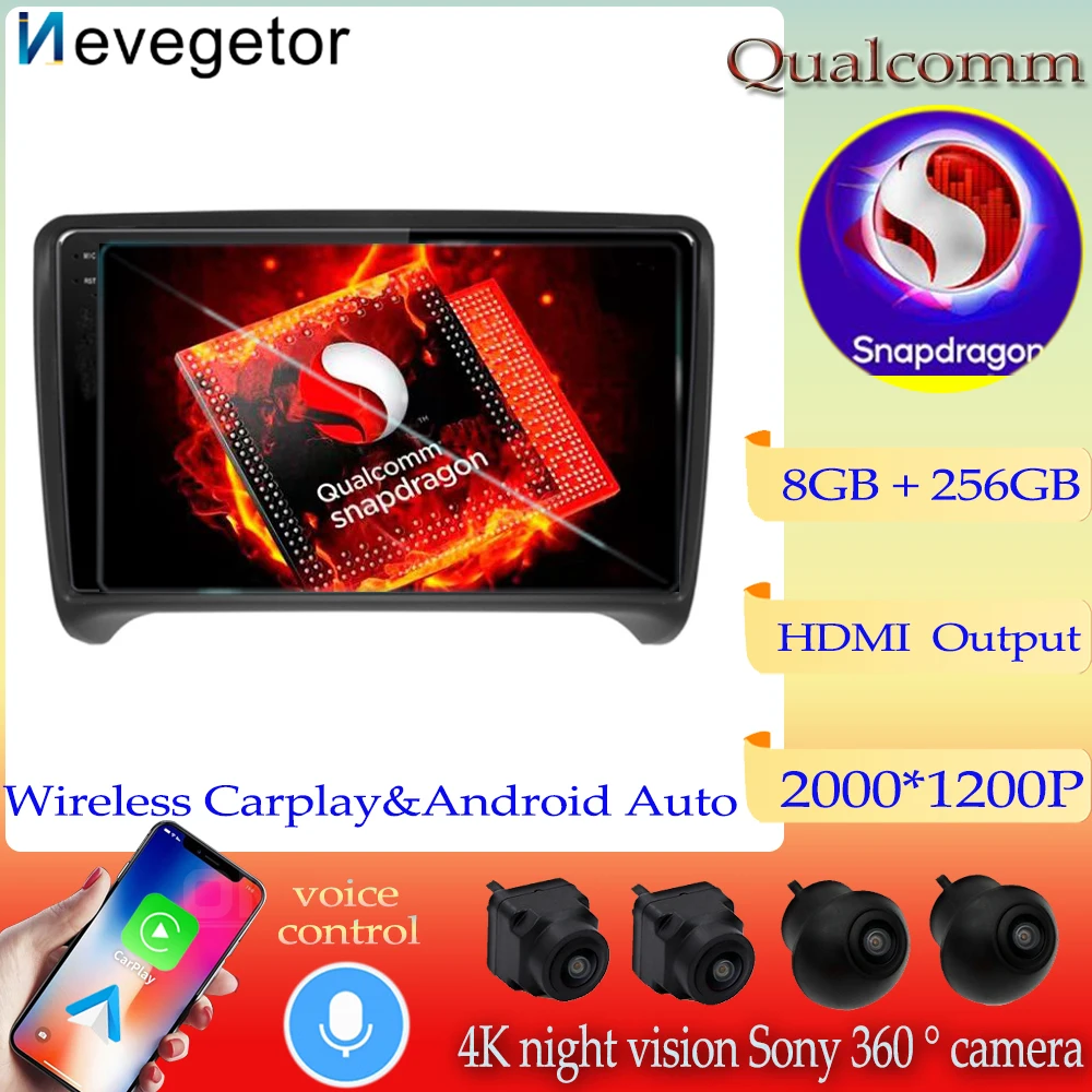 Процессор Qualcomm Snapdragon для Audi TT MK2 8J 2006-2012 Android 13 Стерео Радио мультимедийный плеер GPS-навигация № 2din DVD головное устройство
Процессор Qualcomm Snapdragon для Audi TT MK2 8J 2006-2012 Android 13 Стерео Радио мультимедийный плеер GPS-навигация № 2din DVD головное устройство