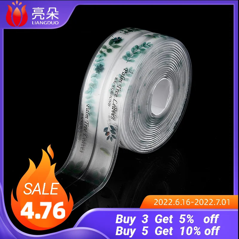 New 3.2m Bathroom Kitchen Shower Water Proof Mould Proof Tape Sink Bath Sealing Strip Tape Self adhesive Waterproof Plaster
New 3.2m Bathroom Kitchen Shower Water Proof Mould Proof Tape Sink Bath Sealing Strip Tape Self adhesive Waterproof Plaster