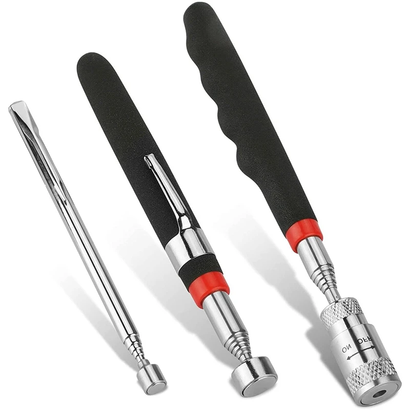 Magnetic Pickup Tool, 3Pcs 1.5-8Lb Magnetic Telescoping Pickup Rod Tool With Extendable Handle For Small Places
Magnetic Pickup Tool, 3Pcs 1.5-8Lb Magnetic Telescoping Pickup Rod Tool With Extendable Handle For Small Places